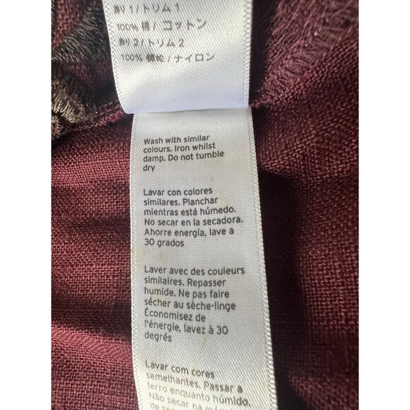 Top Shop Dress Embroidered SZ 12 Peter Pan Collar Twee Academia Wednesday Adams - Picture 10 of 14